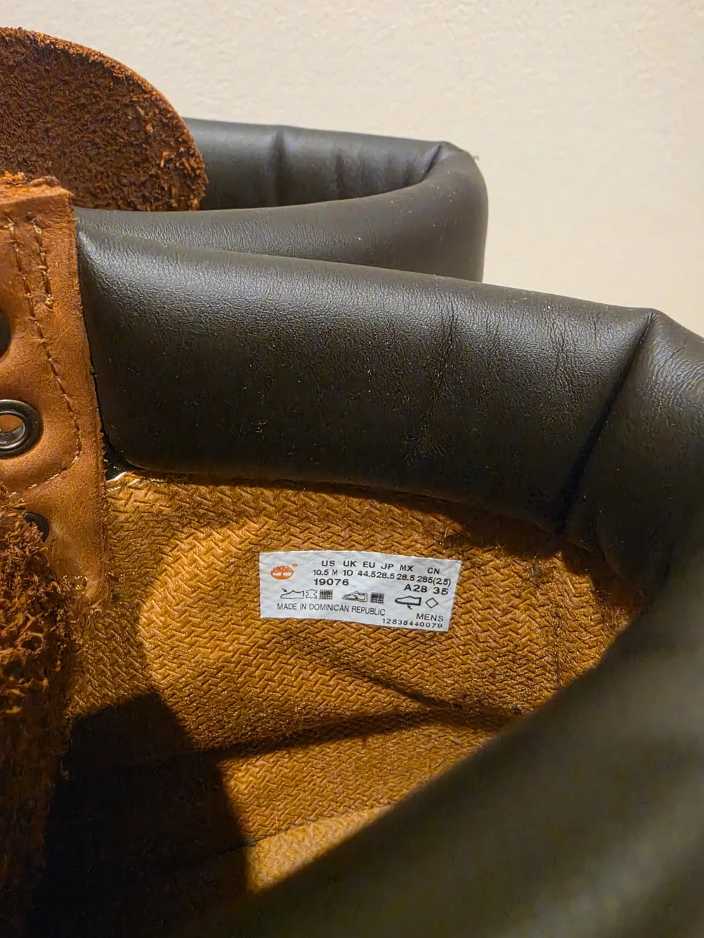 Timberland 6-Inch Waterproof Work Boots 19076 Rust Nubuck Leather Mens 10.5 M